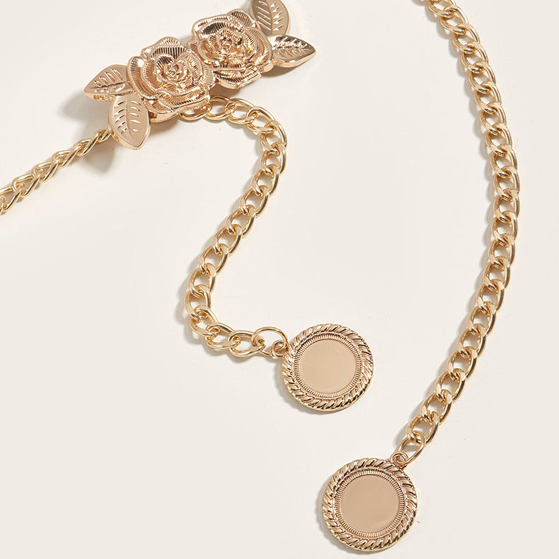 Rose Buckle Fashion Waist Chain